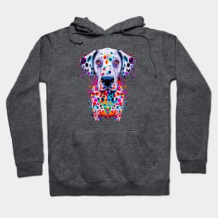 Dalmatian Colorful Art Piece Hoodie